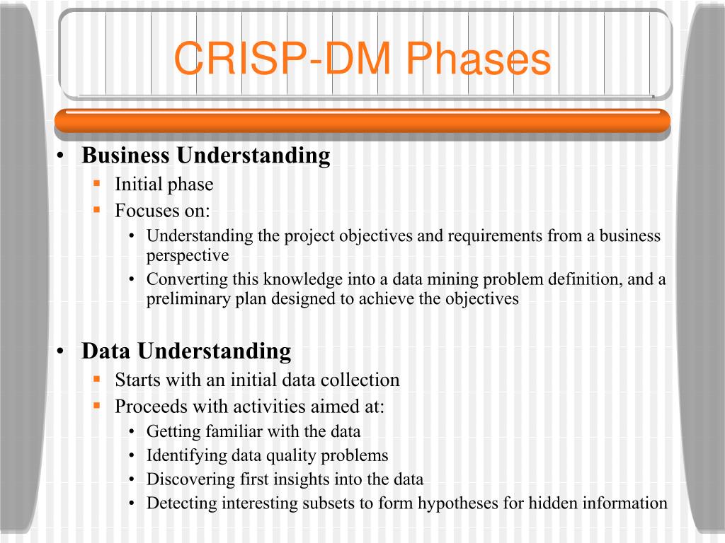 crisp dm business understanding assignment
