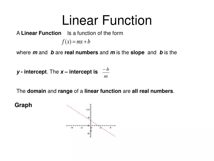 PPT - Linear Function PowerPoint Presentation, free download - ID:3201162