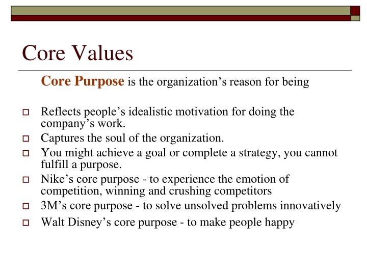 PPT - Core Values PowerPoint Presentation - ID:3201562