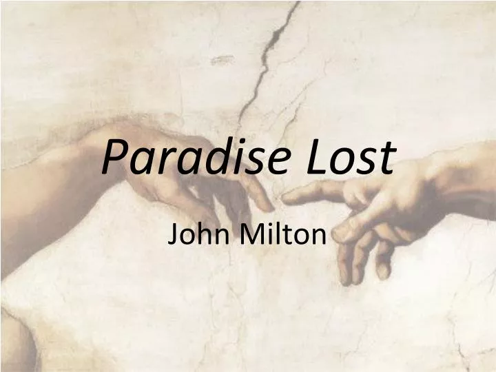 paradise lost powerpoint presentation