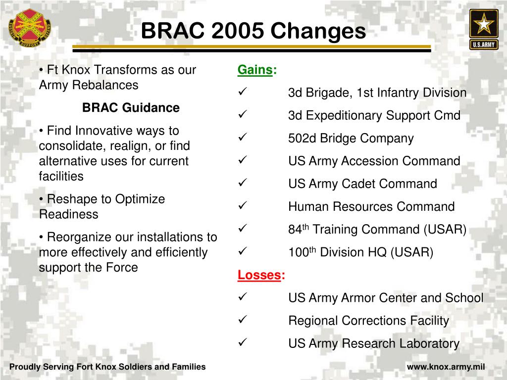 Brac Program PPT - Southwest Louisville Dream Team BRAC Update PowerPoint ...