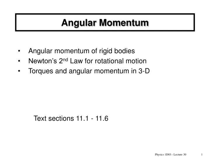 angular momentum n.