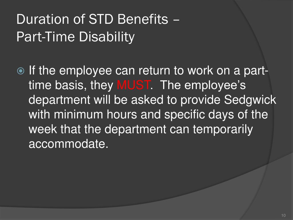 PPT SHORTTERM DISABILITY (STD) PowerPoint Presentation, free