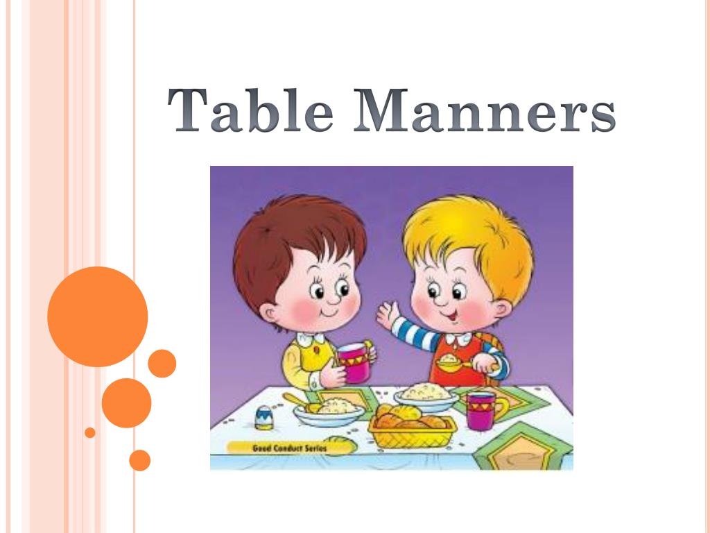 good and bad manners presentation