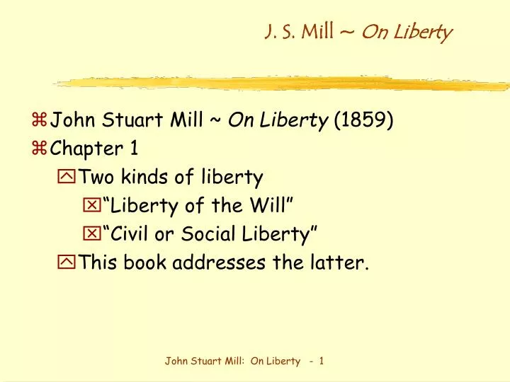 Js Mill On Liberty In Hindi