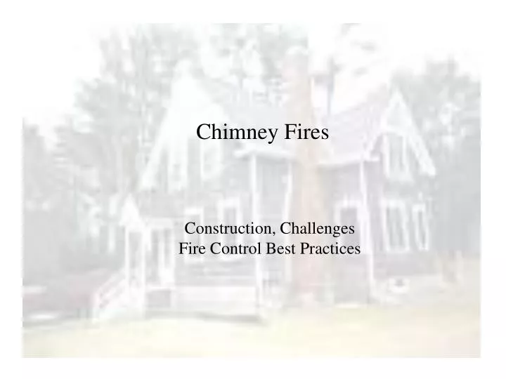 chimney fires n.