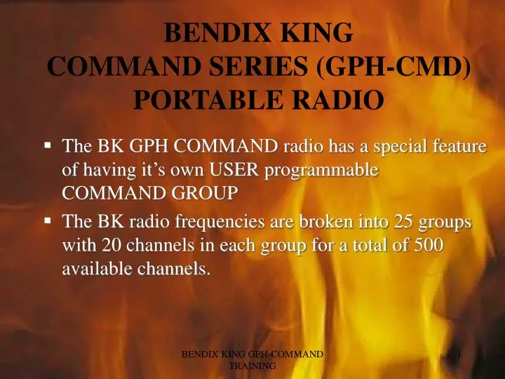 bendix king command series gph cmd portable radio n.