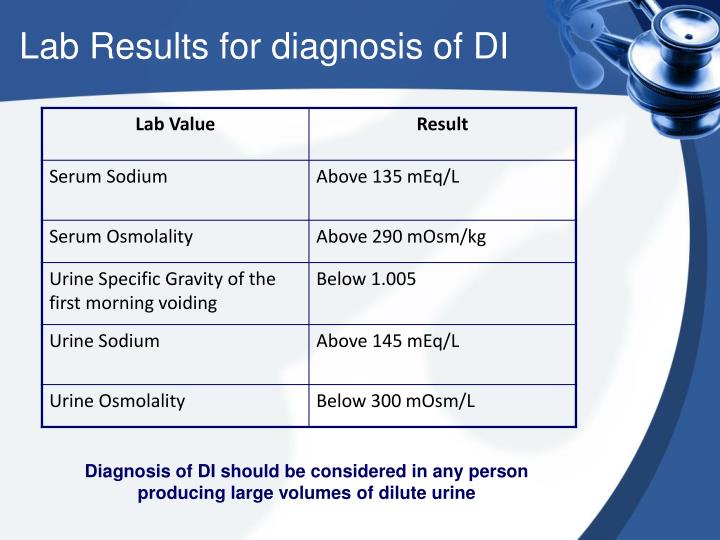 Diabetes Insipidus Lab Values Explained Diabetesinsipidus Org