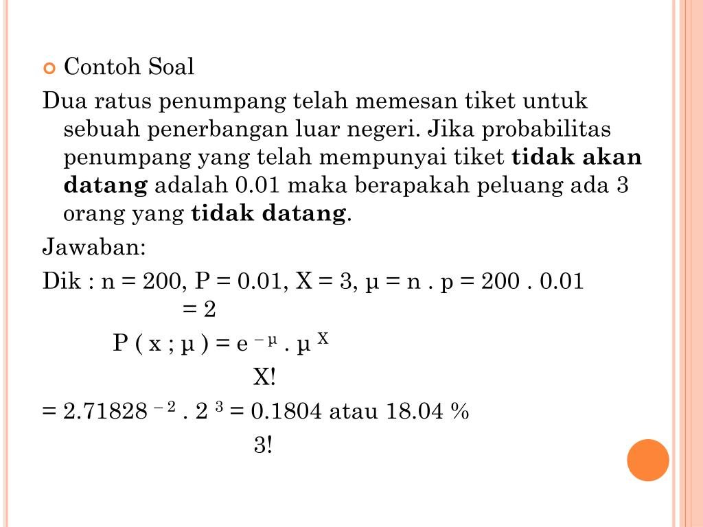 Contoh Soal Dan Pembahasan Distribusi Binomial