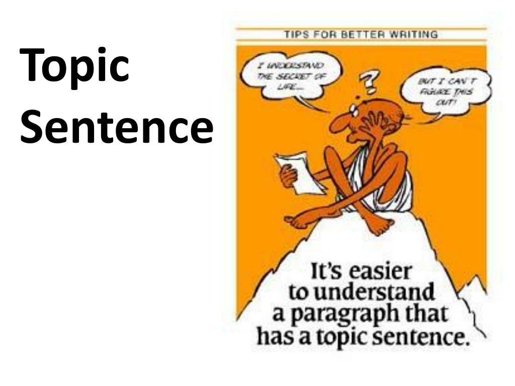 speech topic sentence