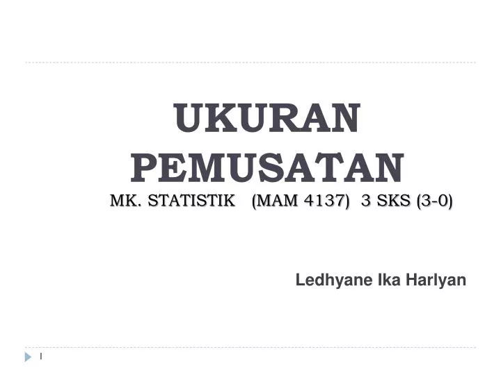 Ppt Ukuran Pemusatan Powerpoint Presentation Free Download Id 3205678