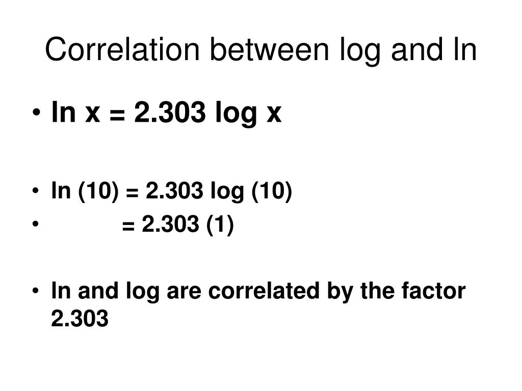 PPT Log, ln and Mathematical Operations PowerPoint Presentation, free