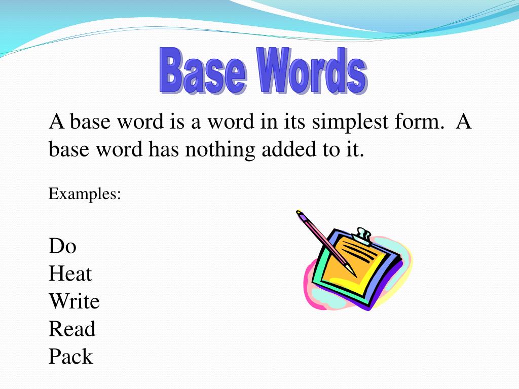 presentation base word