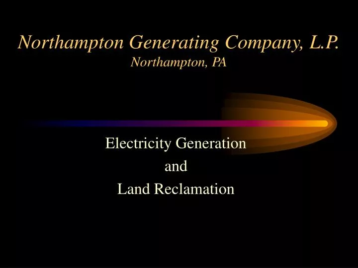 northampton generating company l p northampton pa n.