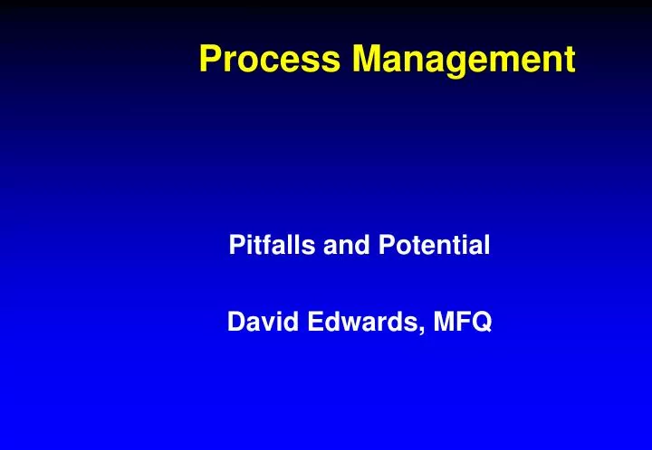 process management n.