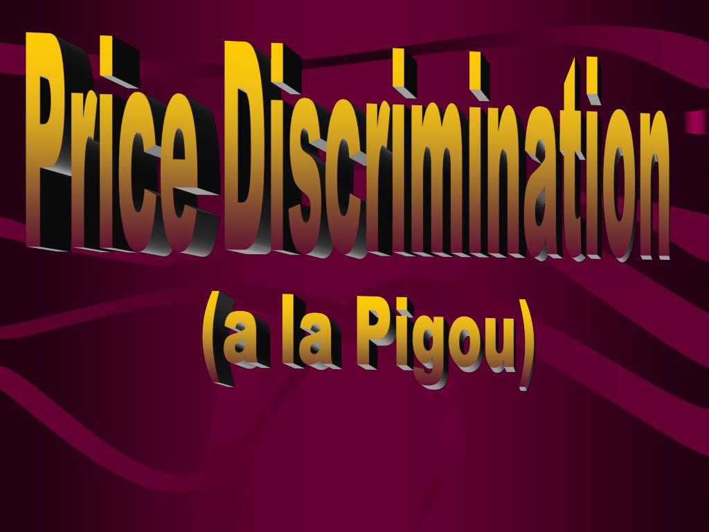 PPT - Price Discrimination PowerPoint Presentation, Free Download - ID ...