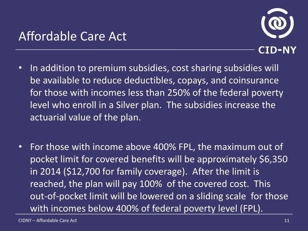 Affordable Care Act Poverty Level Chart