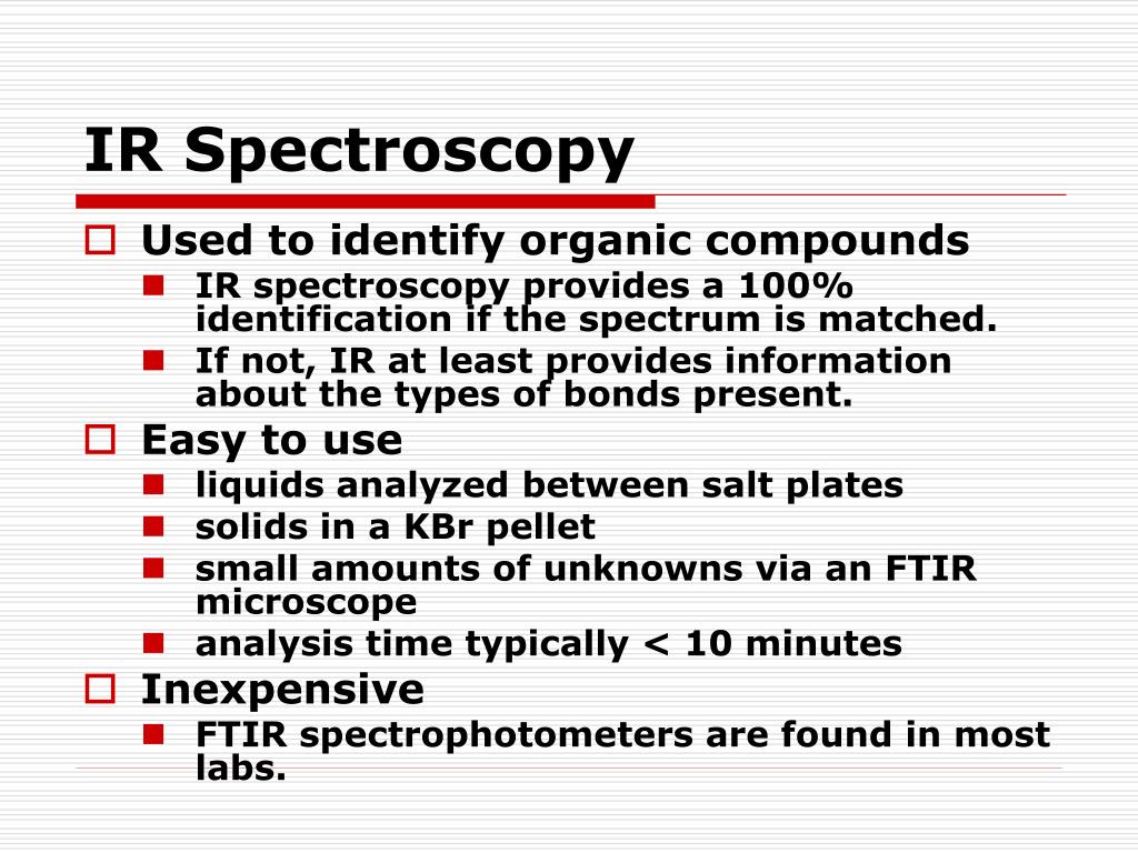 PPT - Infrared Spectroscopy PowerPoint Presentation, free download -  ID:3208519