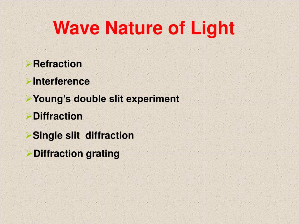 PPT - Wave Nature of Light PowerPoint Presentation, free download -  ID:3208685