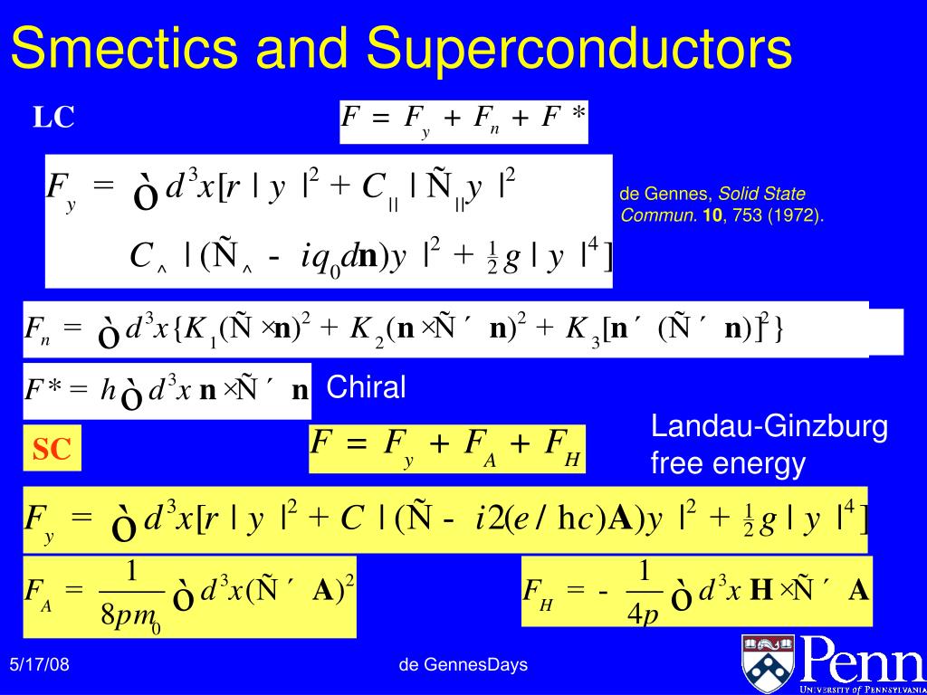 PPT A de Gennes Legacy Liquid Crystals as Inspiration for