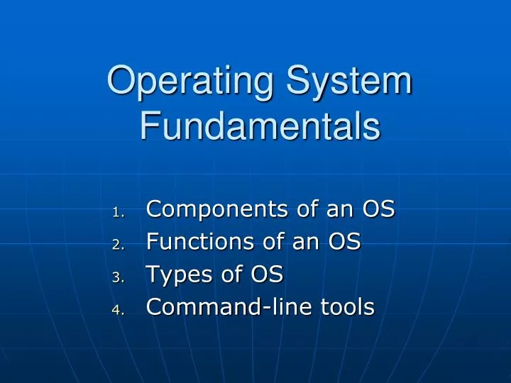 what is operating system presentation