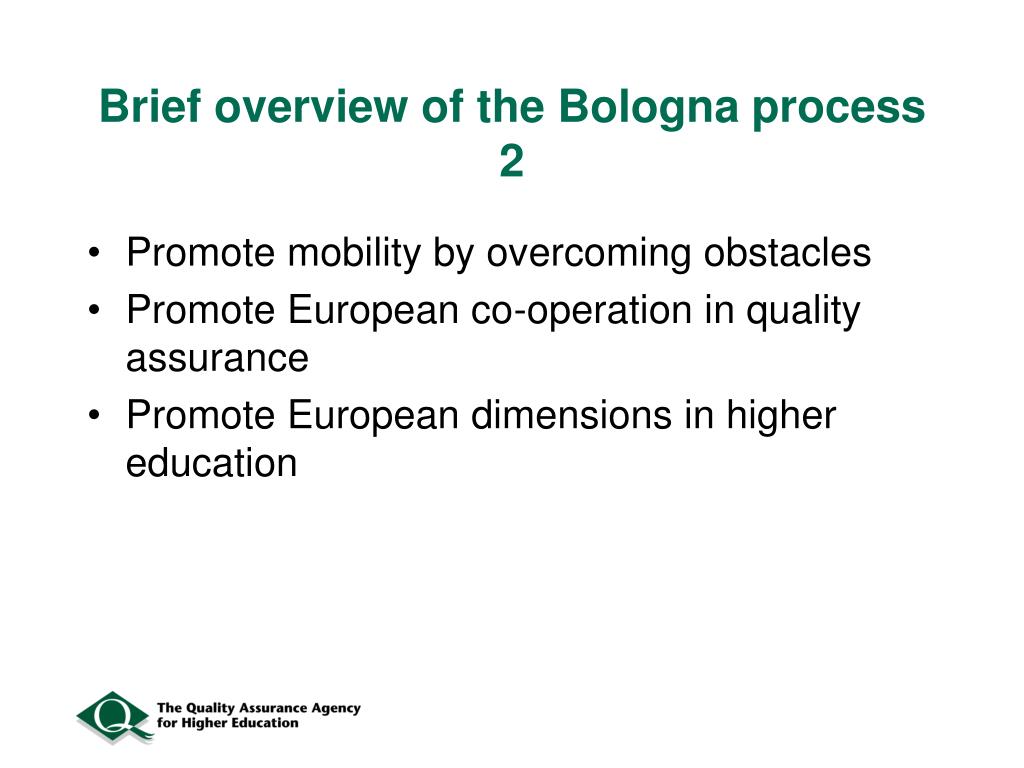 PPT Quality Assurance in the Bologna Process PowerPoint Presentation ID3210115