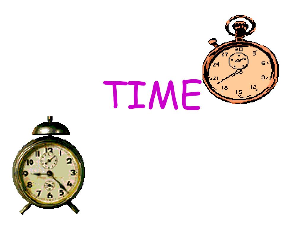 presentation of time