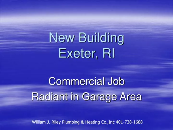 PPT New Building Exeter, RI PowerPoint Presentation, free download