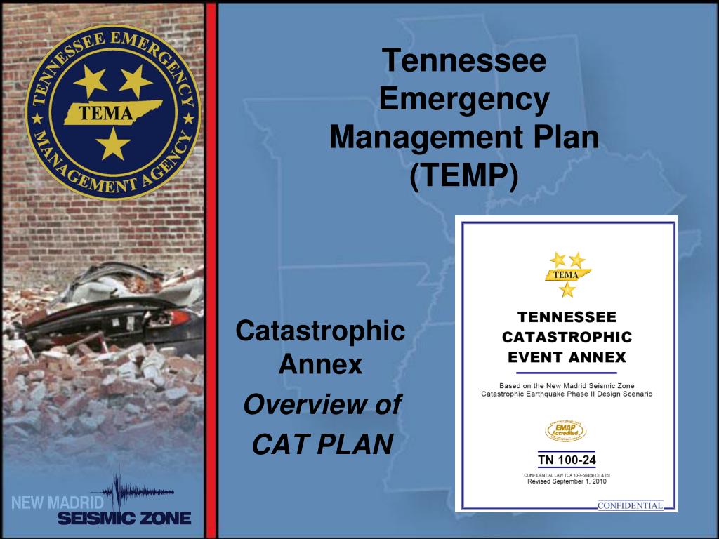 PPT Tennessee Emergency Management Plan (TEMP) PowerPoint