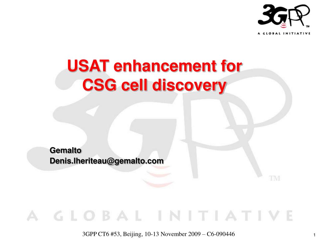 PPT - USAT enhancement for CSG cell discovery PowerPoint Presentation, free download pic picture