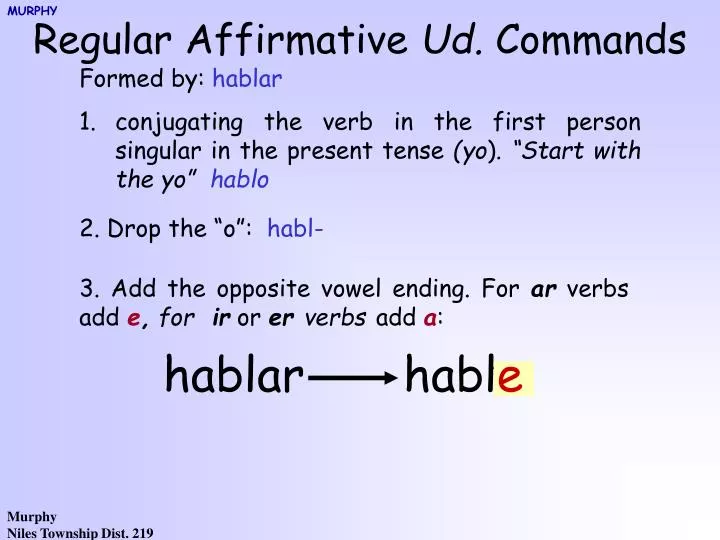 PPT Regular Affirmative Ud Commands PowerPoint Presentation Free ppt-regular-affirmative-ud-commands-powerpoint-presentation-free