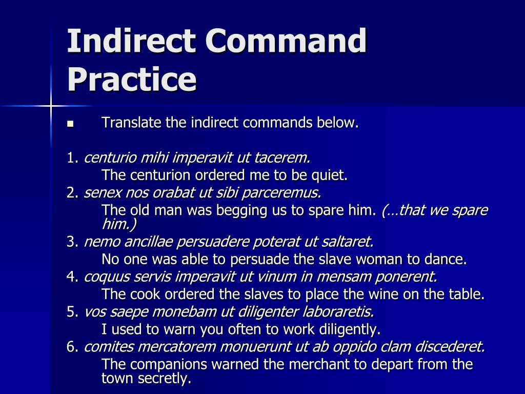 Ppt indirect commands and result clauses powerpoint presentation