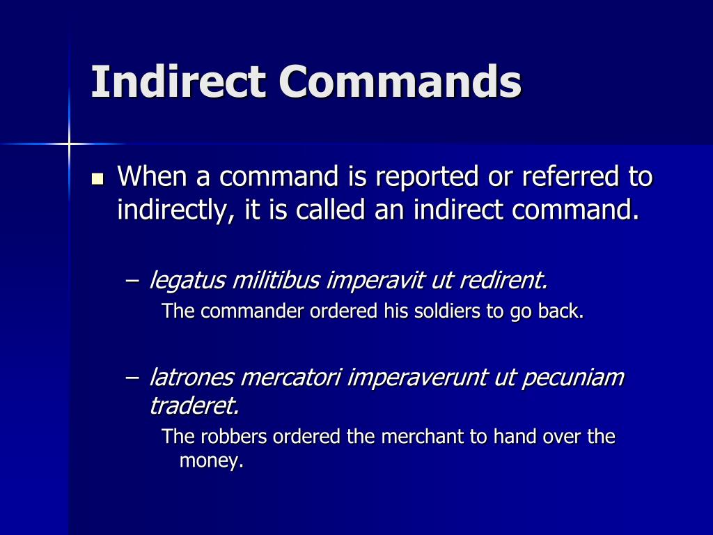Order command