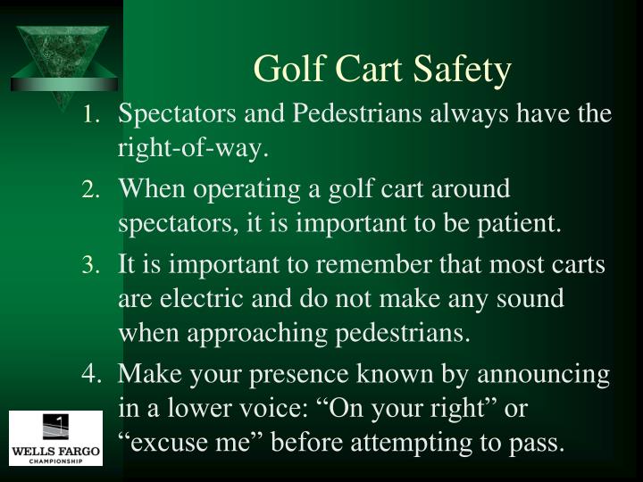 PPT GOLF CART SAFETY PowerPoint Presentation ID3214498