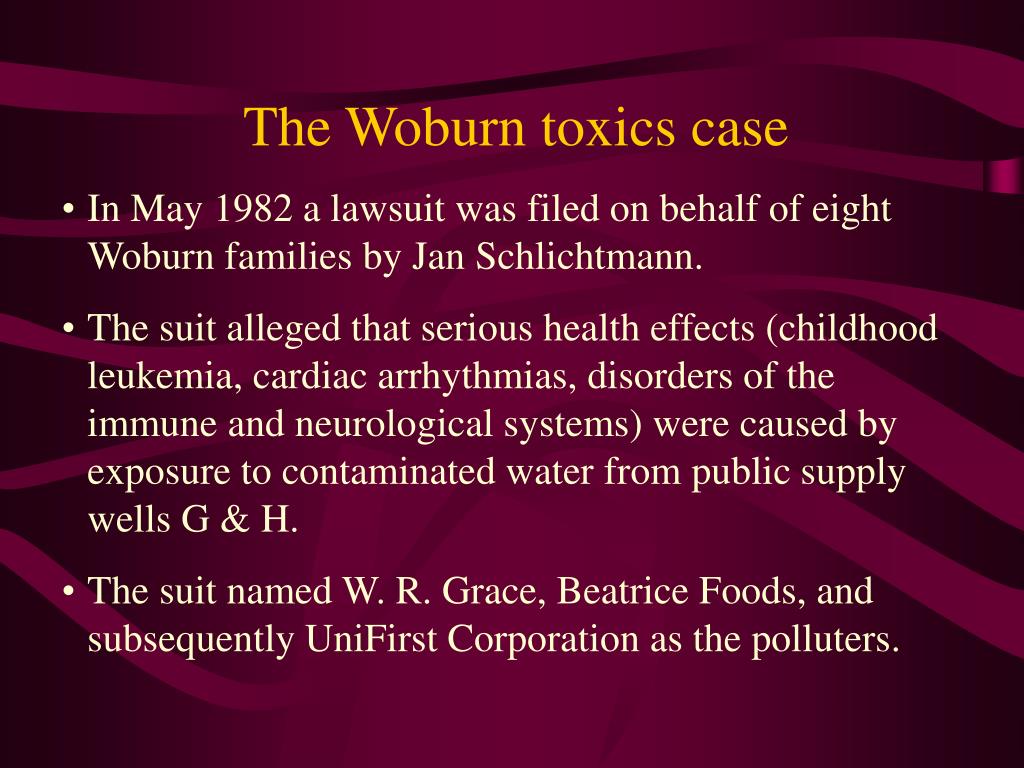 PPT 89.215 Forensic Geology The Woburn Toxics Case A Civil Action
