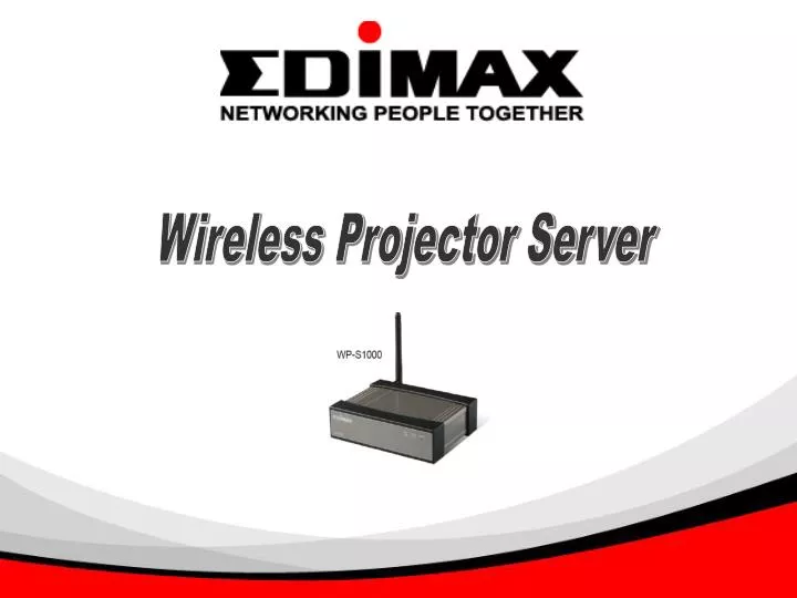 PPT Wireless Projector Server PowerPoint Presentation, free download ID3215174