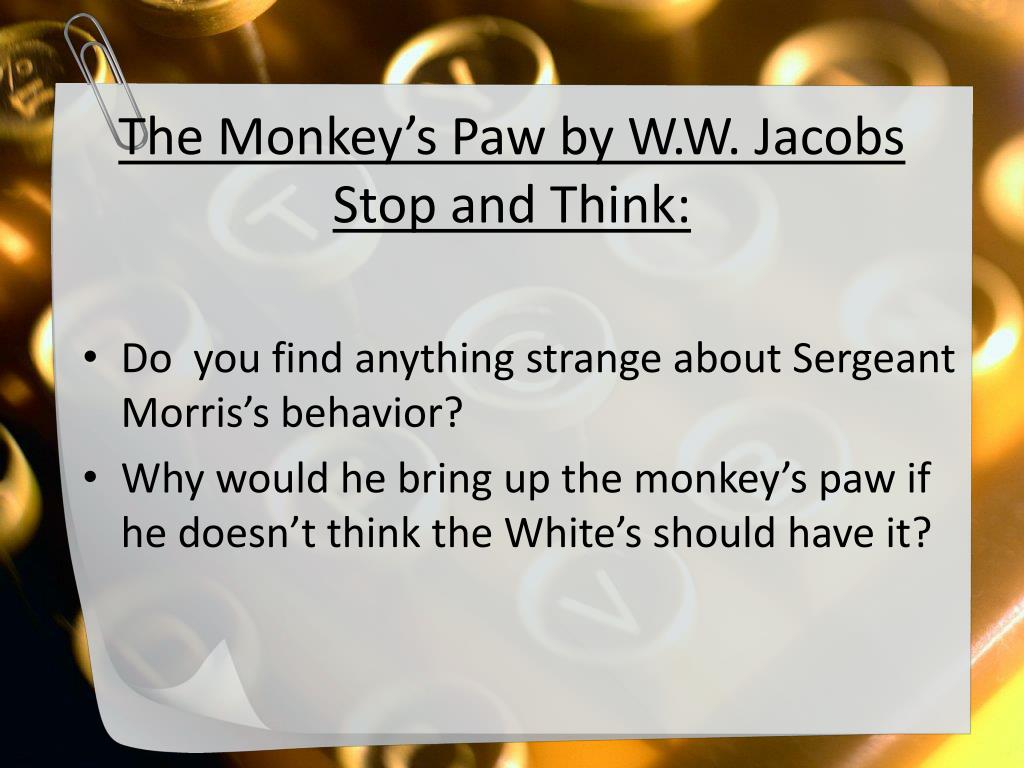 PPT The Monkey's Paw PowerPoint Presentation, free download -