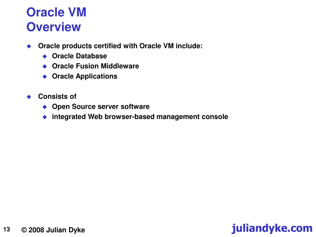 oracle vm oracle vm