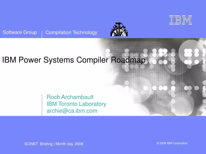 PPT IBM Power Systems Compiler Roadmap PowerPoint Presentation, free