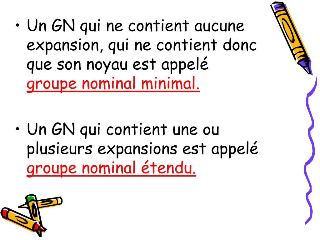 Comment Reconnaitre Un Groupe Nominal Dans Une Phrase PPT - date Le groupe nominal PowerPoint Presentation, free download