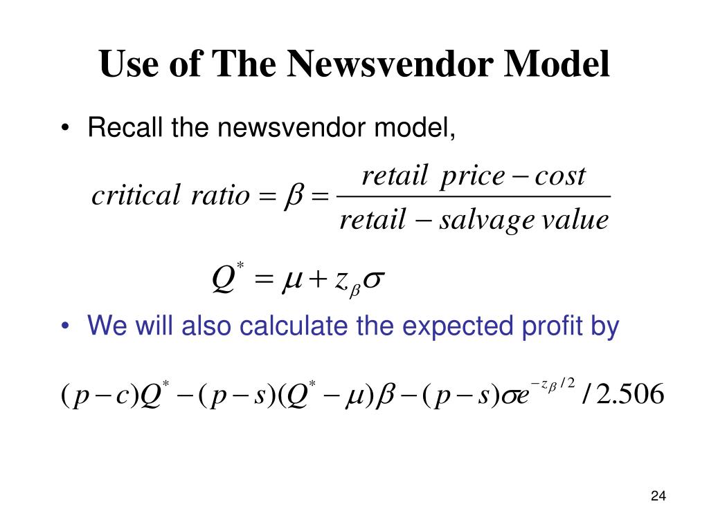 newsvendor model literature review