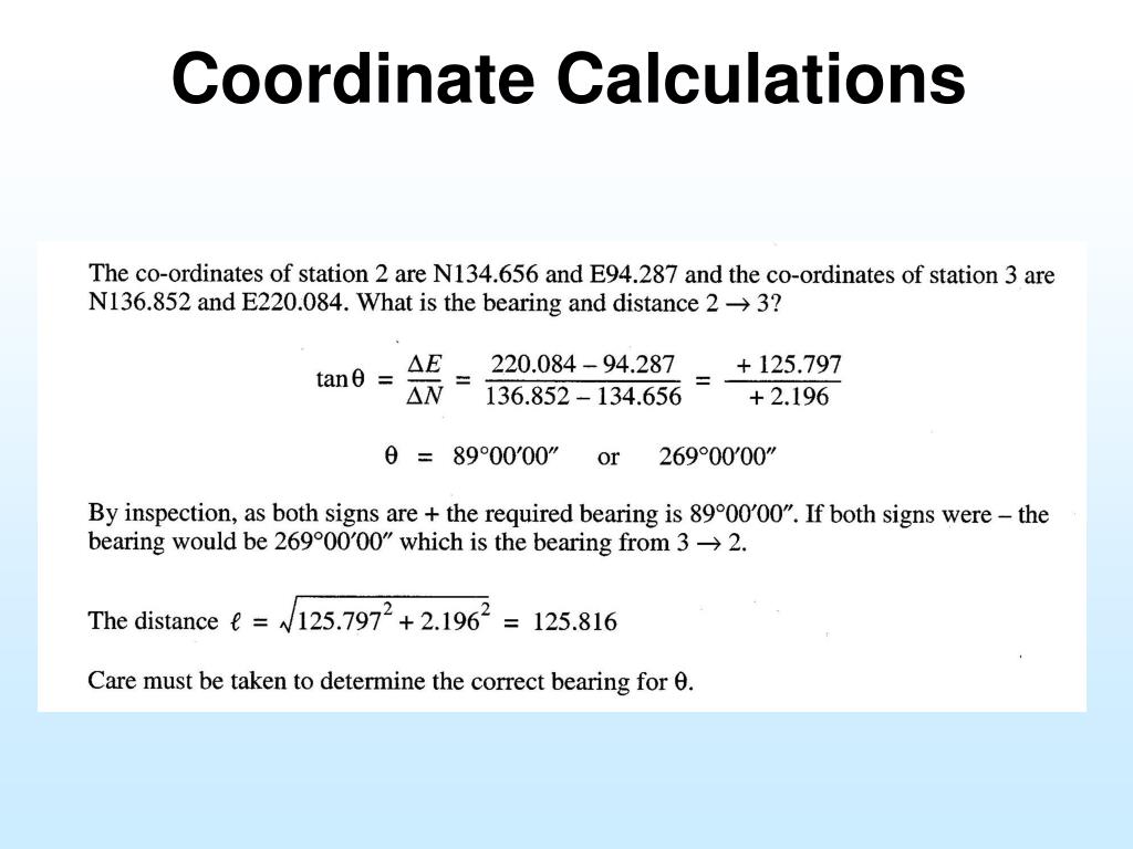PPT - Traverse Calculations and Coordinate Systems PowerPoint Presentation  - ID:3217292