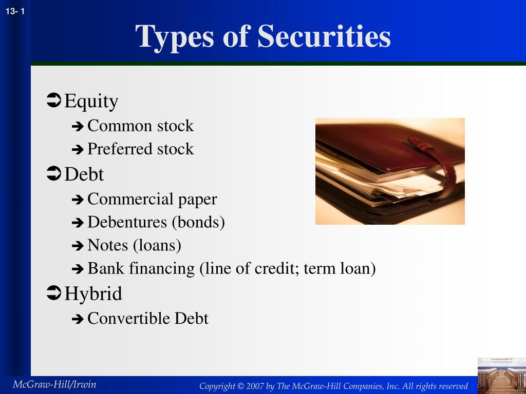 meaning of assignment of securities