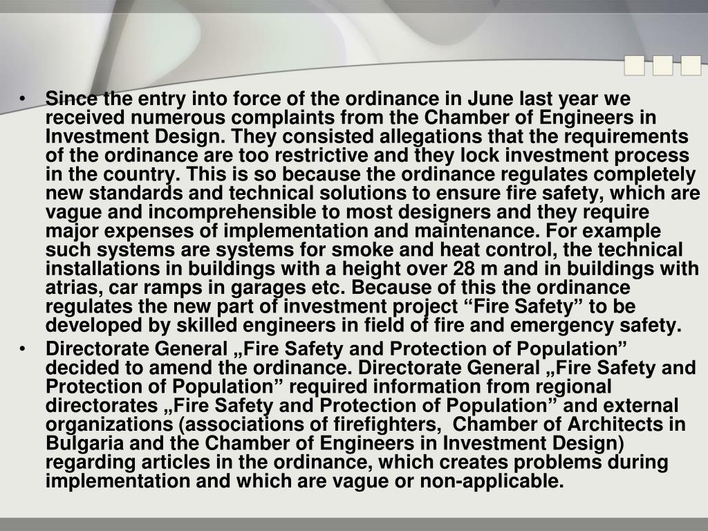 PPT GENERAL DIRECTORATE FIRE SAFETY AND CIVIL PROTECTION PowerPoint