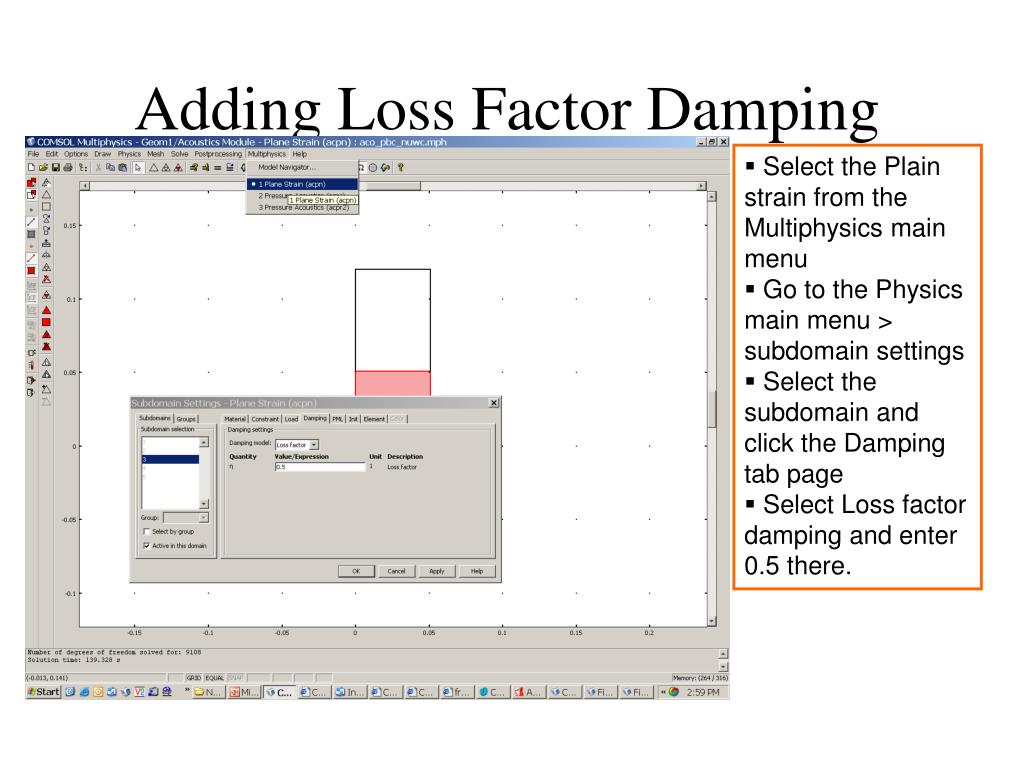PPT COMSOL Multiphysics Acoustic Transmission Loss Through Periodic