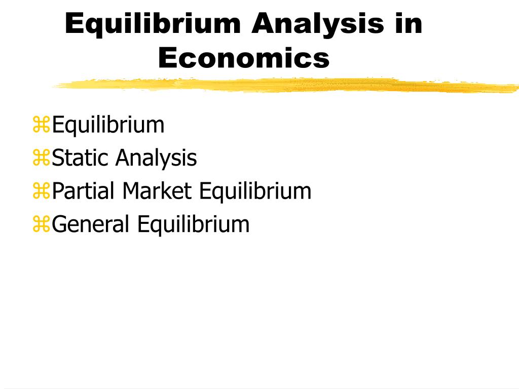 meaning of analysis equilibrium