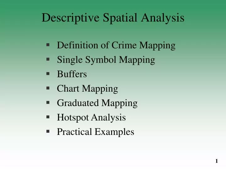 spatial descriptive writing
