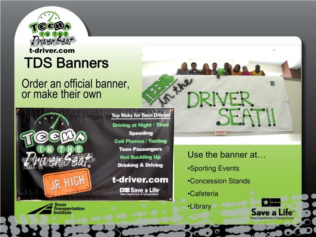 PPT - Safer Teens Drive Smart: TDS Program for Young Drivers PowerPoint ...