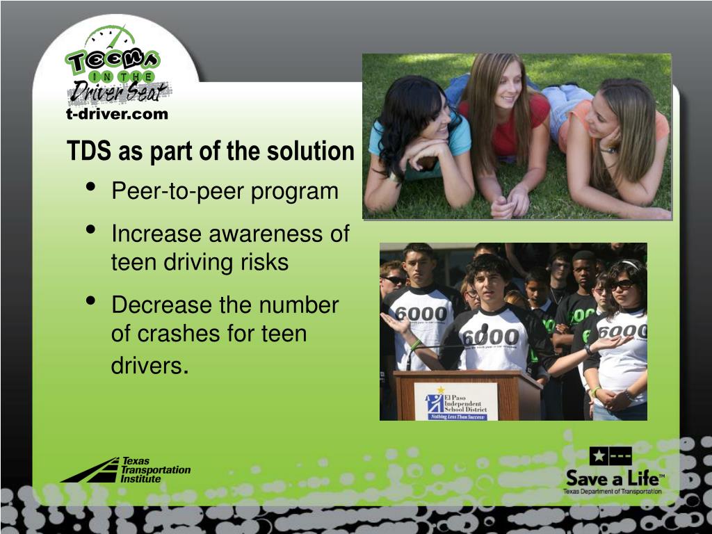 PPT - Safer Teens Drive Smart: TDS Program for Young Drivers PowerPoint ...