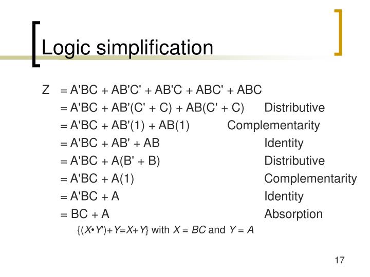 PPT - Lecture 3: Boolean Algebra PowerPoint Presentation - ID:3222293